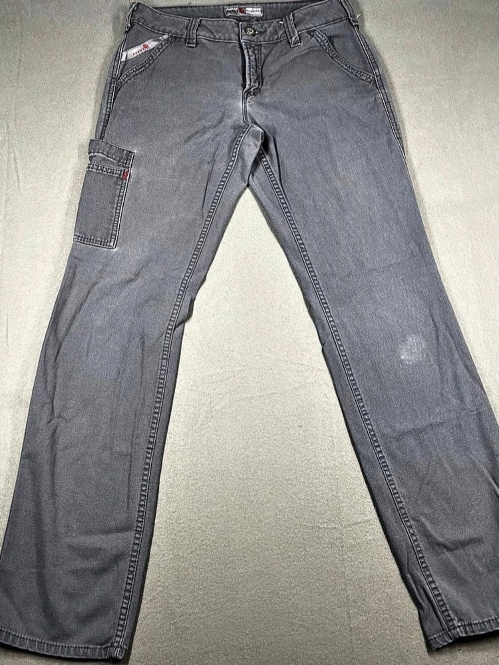 Ariat womans Cargo Pants Gray Waist 28L work pants gray